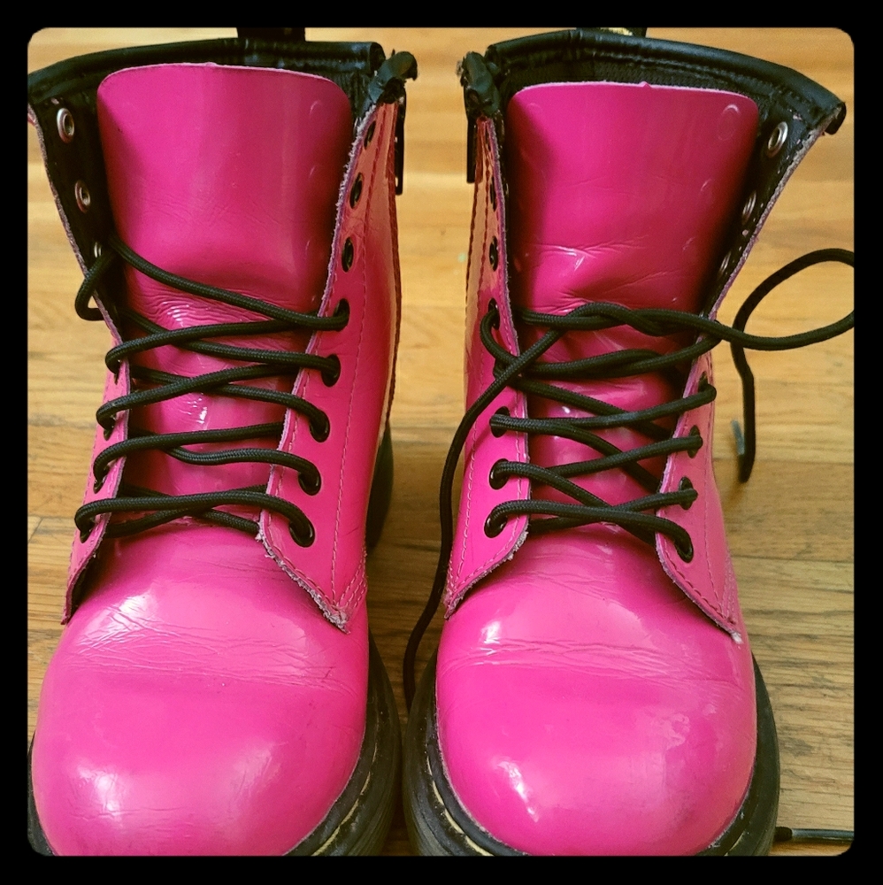 Dr Martens hot pinks boots size 2